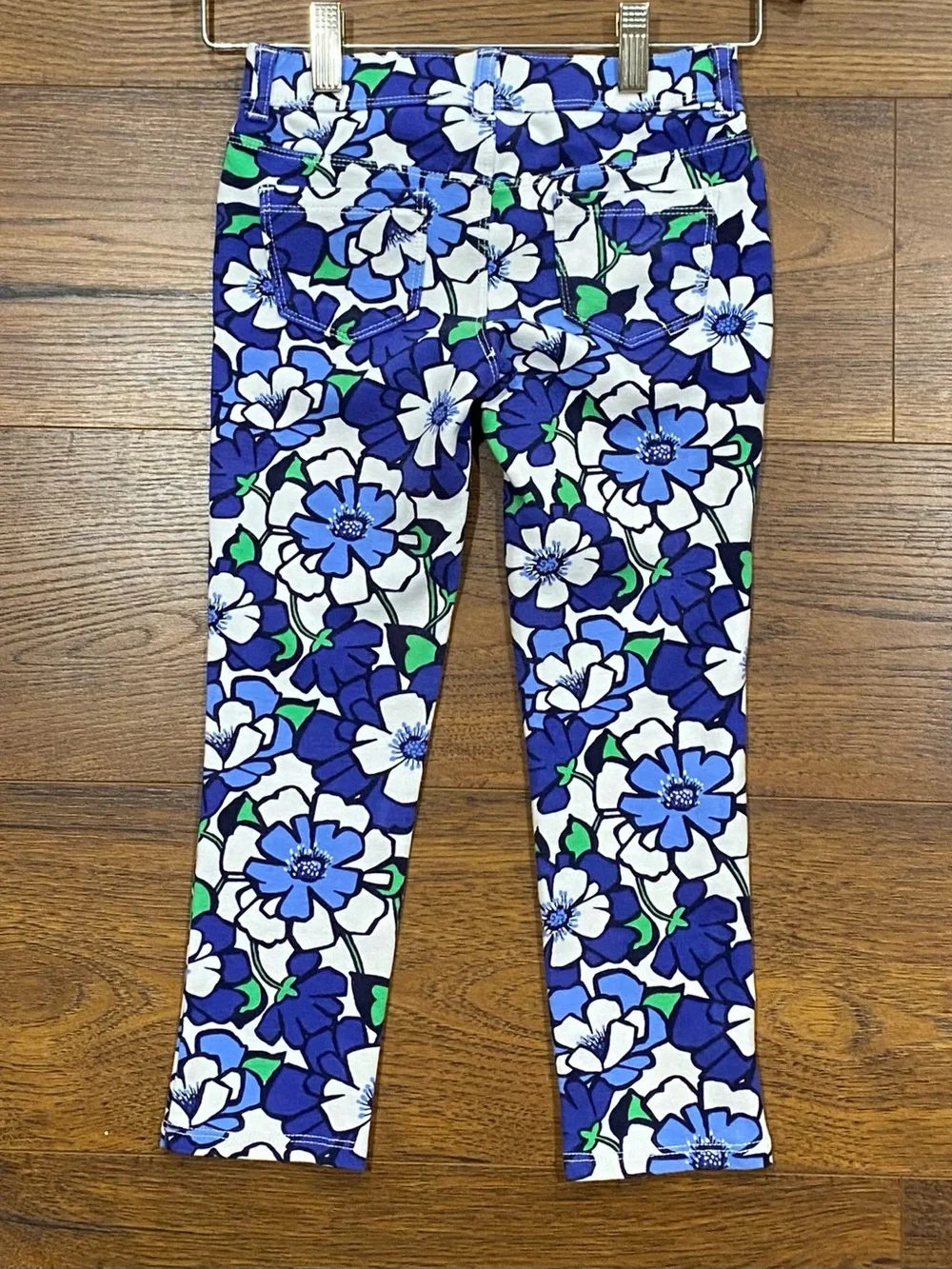 Gymboree Girls ‘Spring Prep’ Blue, Green and White Floral Pant Set Size 5/6